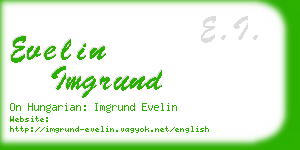 evelin imgrund business card